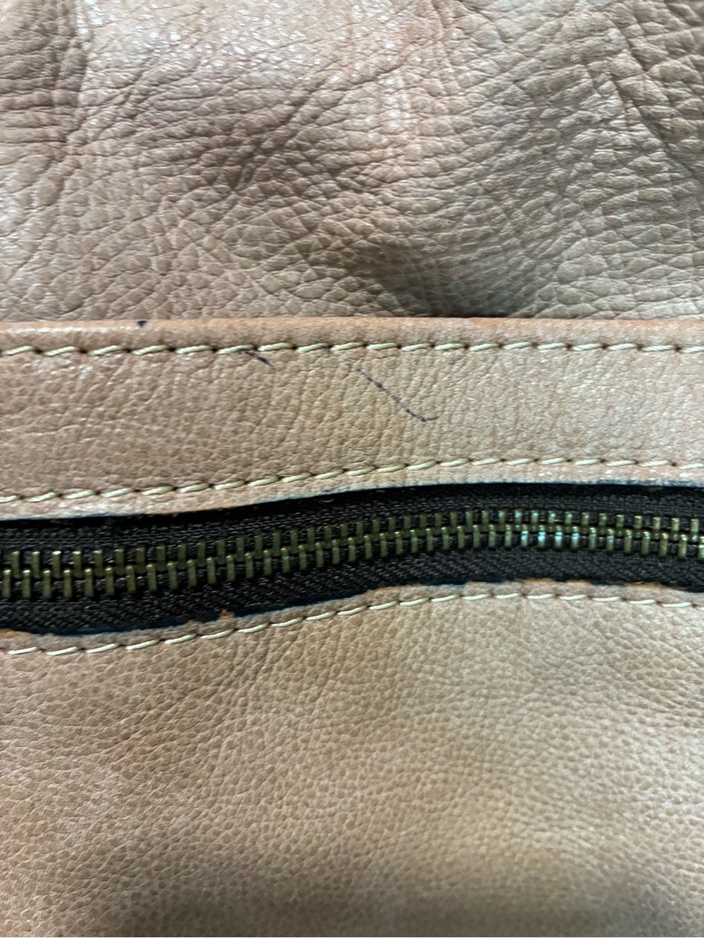 Patricia Nash Blush Tan Leather Convertible Bag with Tassel - Picture 5 of 12